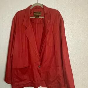 Vintage Eddie Bauer Womens Blazer 100% Linen Size XL